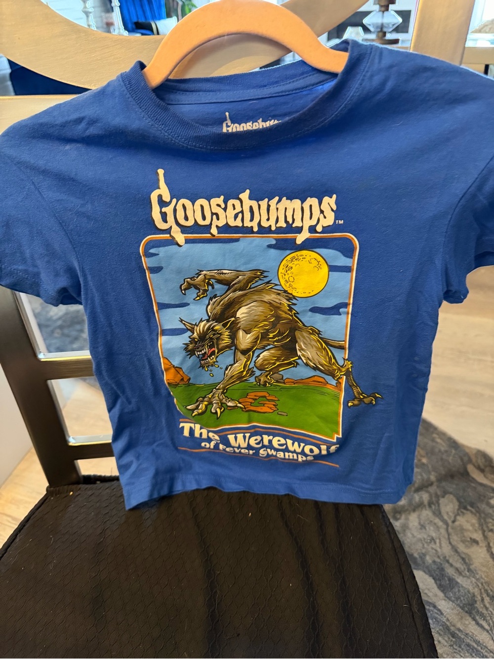 Goosebumps Blue 'The Werewolf' Kids Graphic Tee